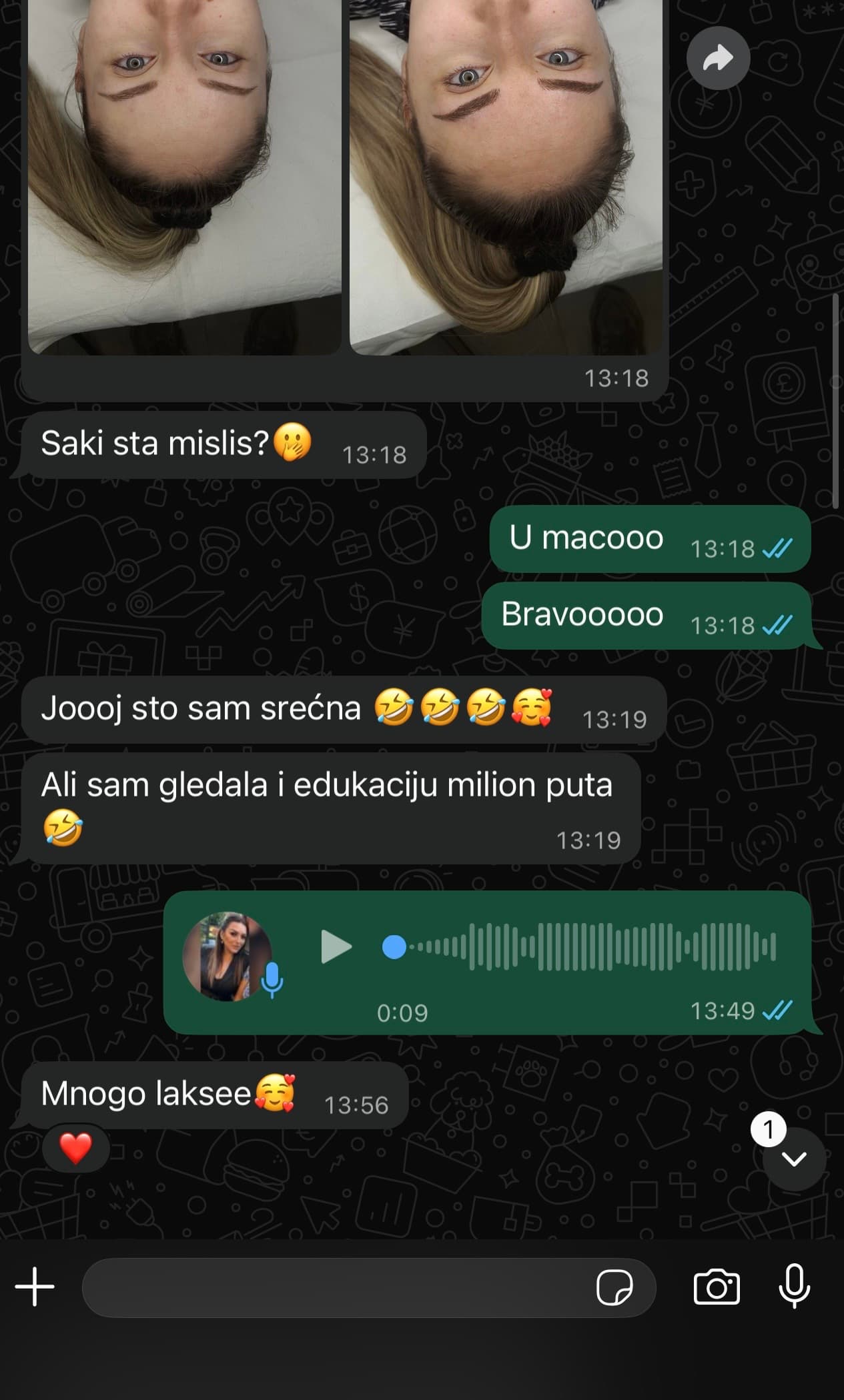 Polaznica opisuje koliko joj je rad lakši nakon ponovnog gledanja edukacije.