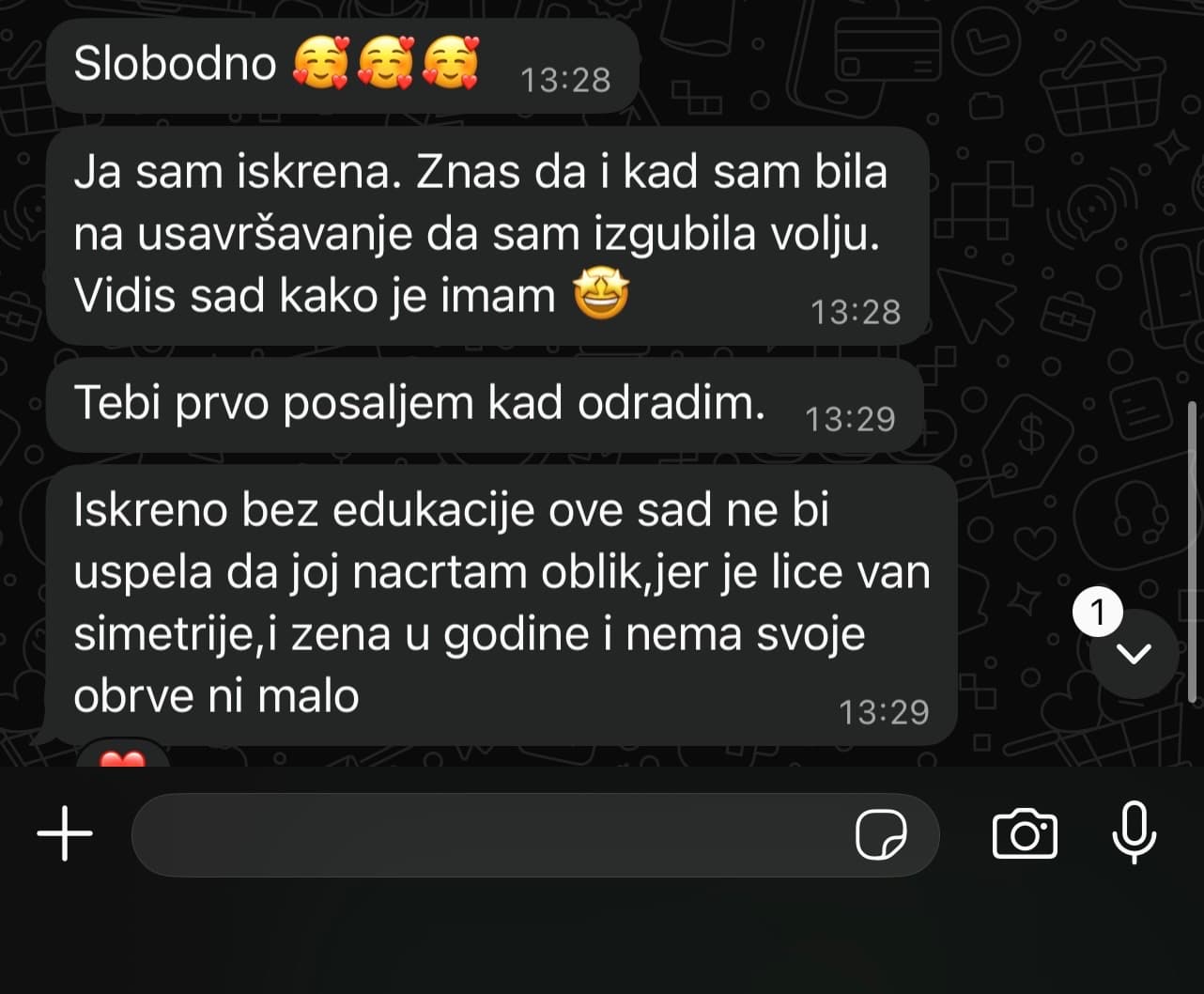 Polaznica opisuje sigurnost koju je stekla i pre početka rada.